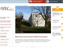 Tablet Screenshot of isfecauvergne.org